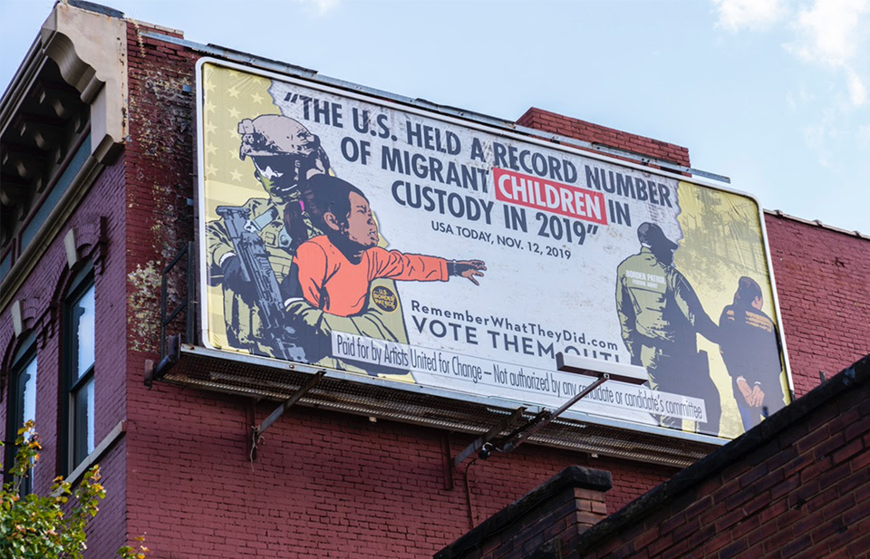 Vote them out billboard