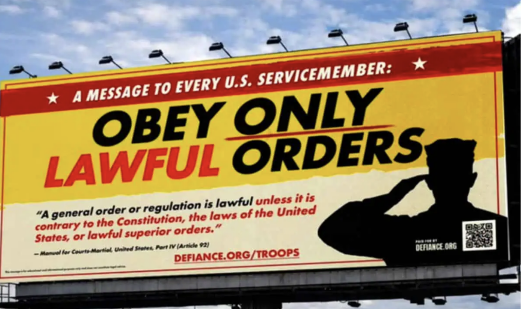 Obey Only Lawful Orders