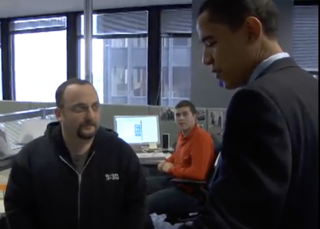 Scott Goodstein meeting Barack Obama Dec 2006