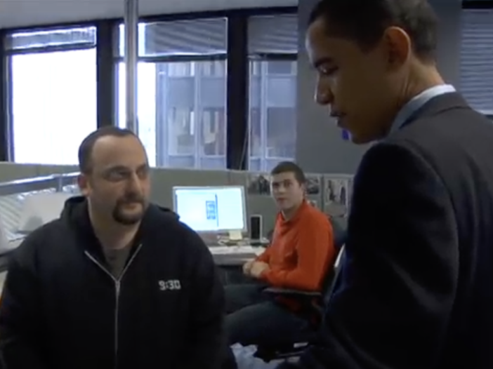 Scott Goodstein meeting Barack Obama Dec 2006
